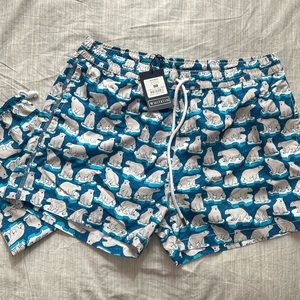 Whitefin swim trunks new with original bag